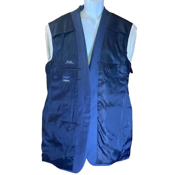 Ralph Ralph Lauren Classic Blue Mens 44L Wool Quiet Lux Style Sports Jacket - Picture 10 of 16